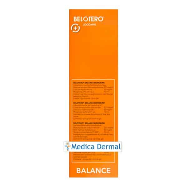 Belotero Balance Lidocaine Back