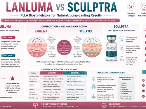 Lanluma vs Sculptra: Which PLLA Biostimulator Is Better for Facial and Body Contouring?