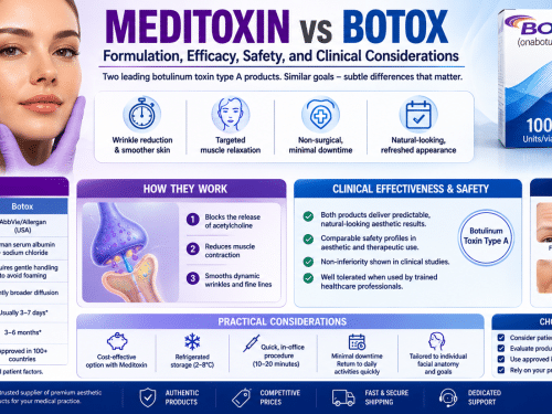 Meditoxin vs Botox: Formulation, Efficacy, Safety, and Clinical Considerations